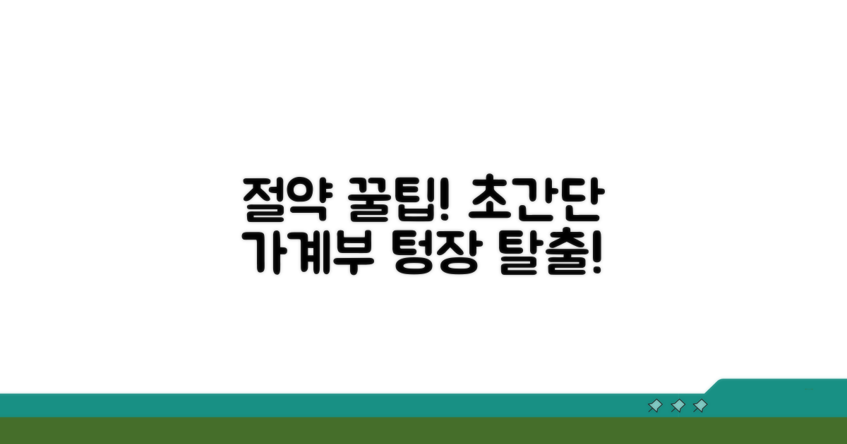 예산 절약 꿀팁 대공개!