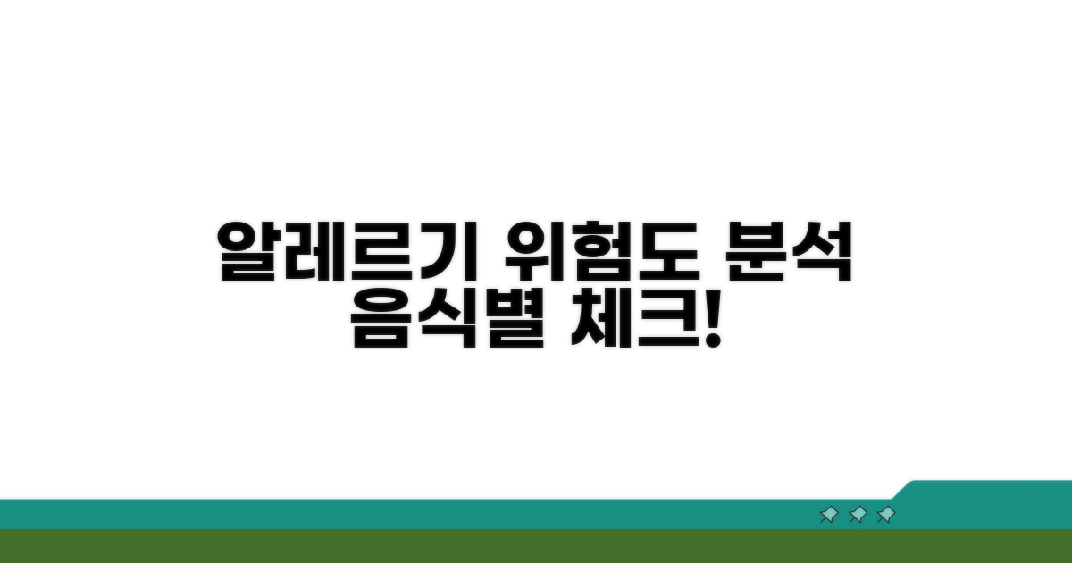 재료별 알레르기 위험도 분석