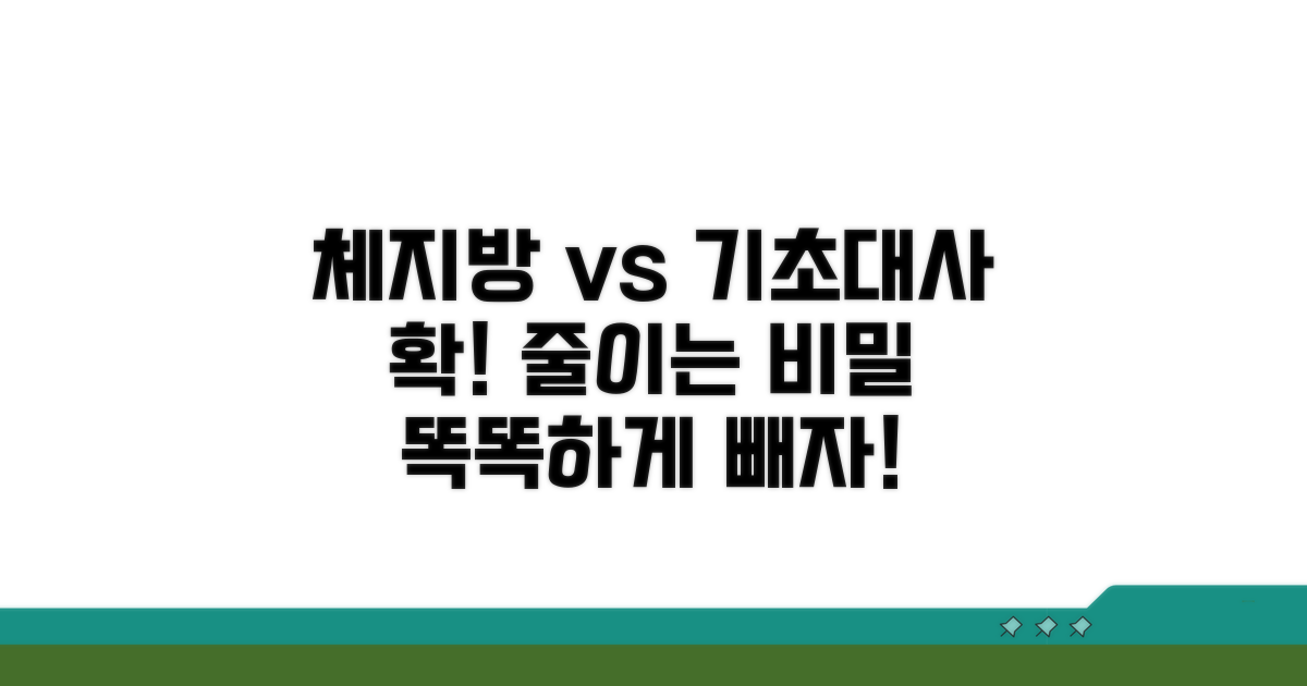 체지방률과 기초대사량 이해하기