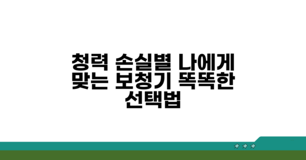 난청 정도에 따른 맞춤 선택법
