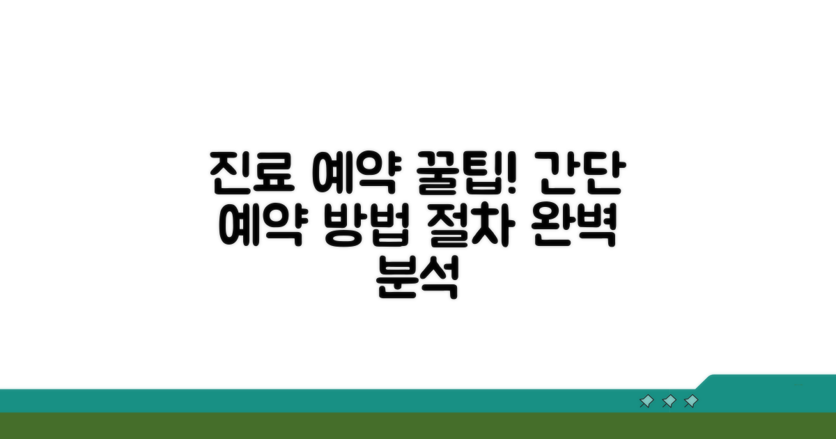 진료 예약 방법과 절차 안내