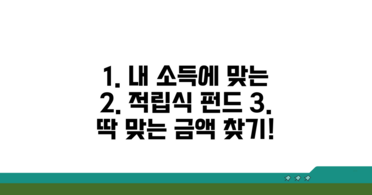 내 소득에 맞는 적립식 펀드 금액 찾기