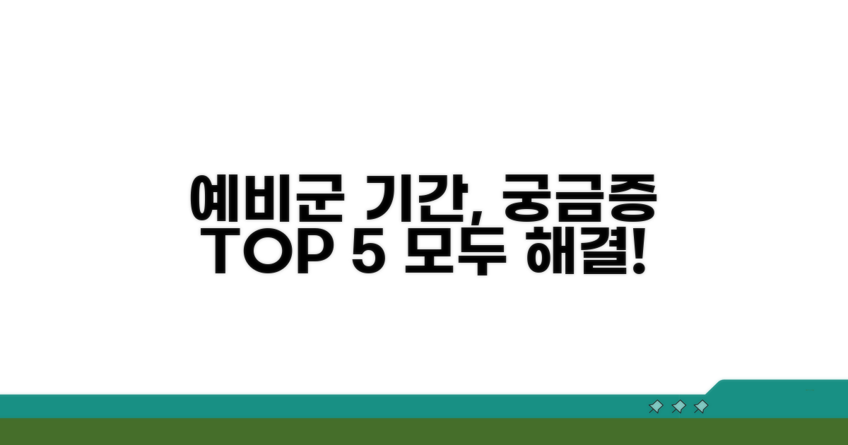 예비군 복무 기간, 무엇이 궁금할까?