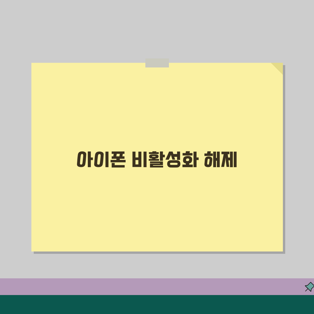 iPhone이 비활성화됨 iTunes에 연결 | 아이폰 비활성화 해제, 이 꿀팁으로 해결해