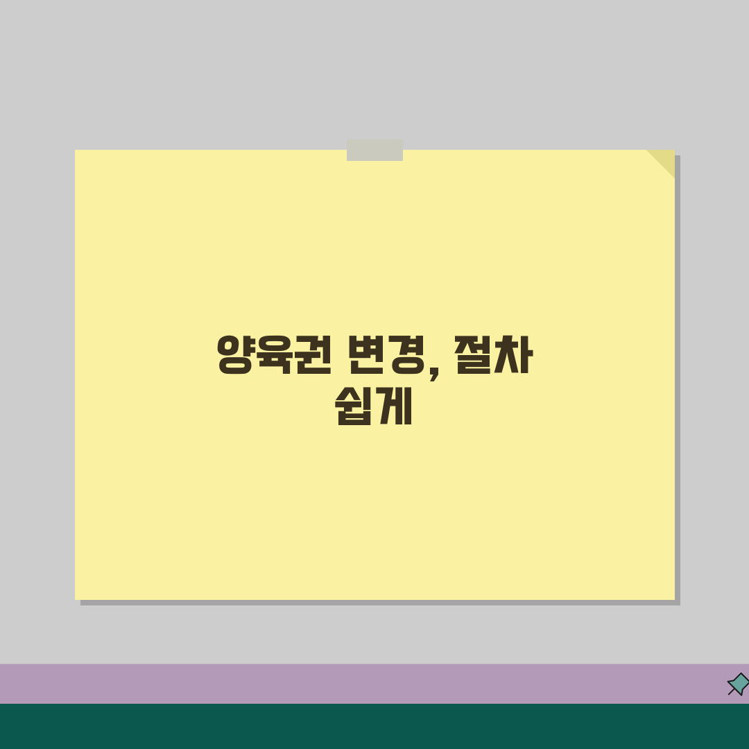 양육권 변경 신청 요건 절차 | 양육권자 변경 심판 신청 꿀팁 공유해요!